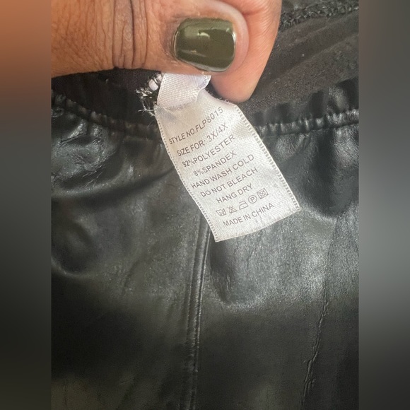 SOLD!!! Faux Leather Pants - Picture 5 of 6